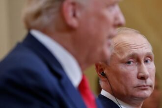 Putin looking at trump
