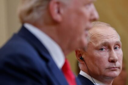 Putin looking at trump