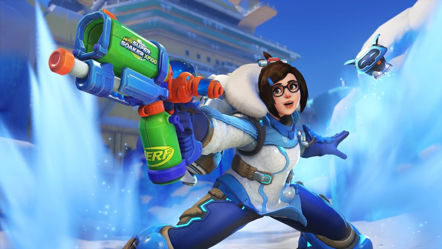 Overwatch 2 x nerf collaboration is now live with new weapon skin