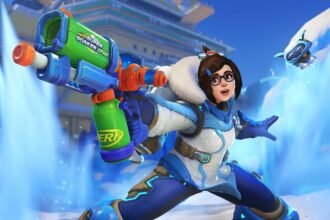 Overwatch 2 x nerf collaboration is now live with new weapon skin