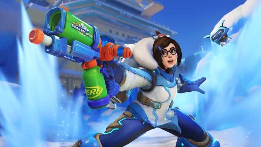 Overwatch 2 x nerf collaboration is now live with new weapon skin